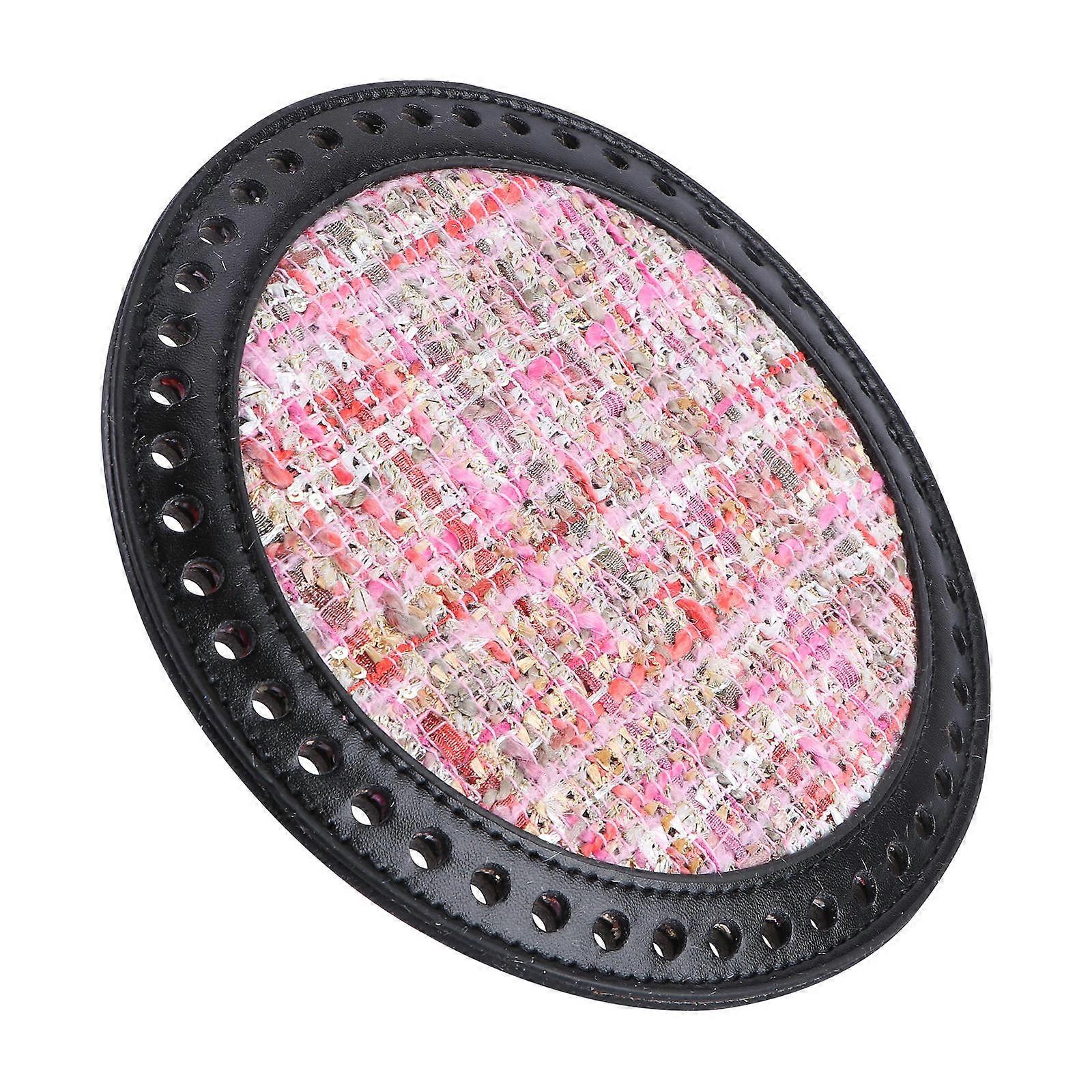 Woven Bag Bottom Base for DIY Bag Material with 1Pcs Pink Round Plate