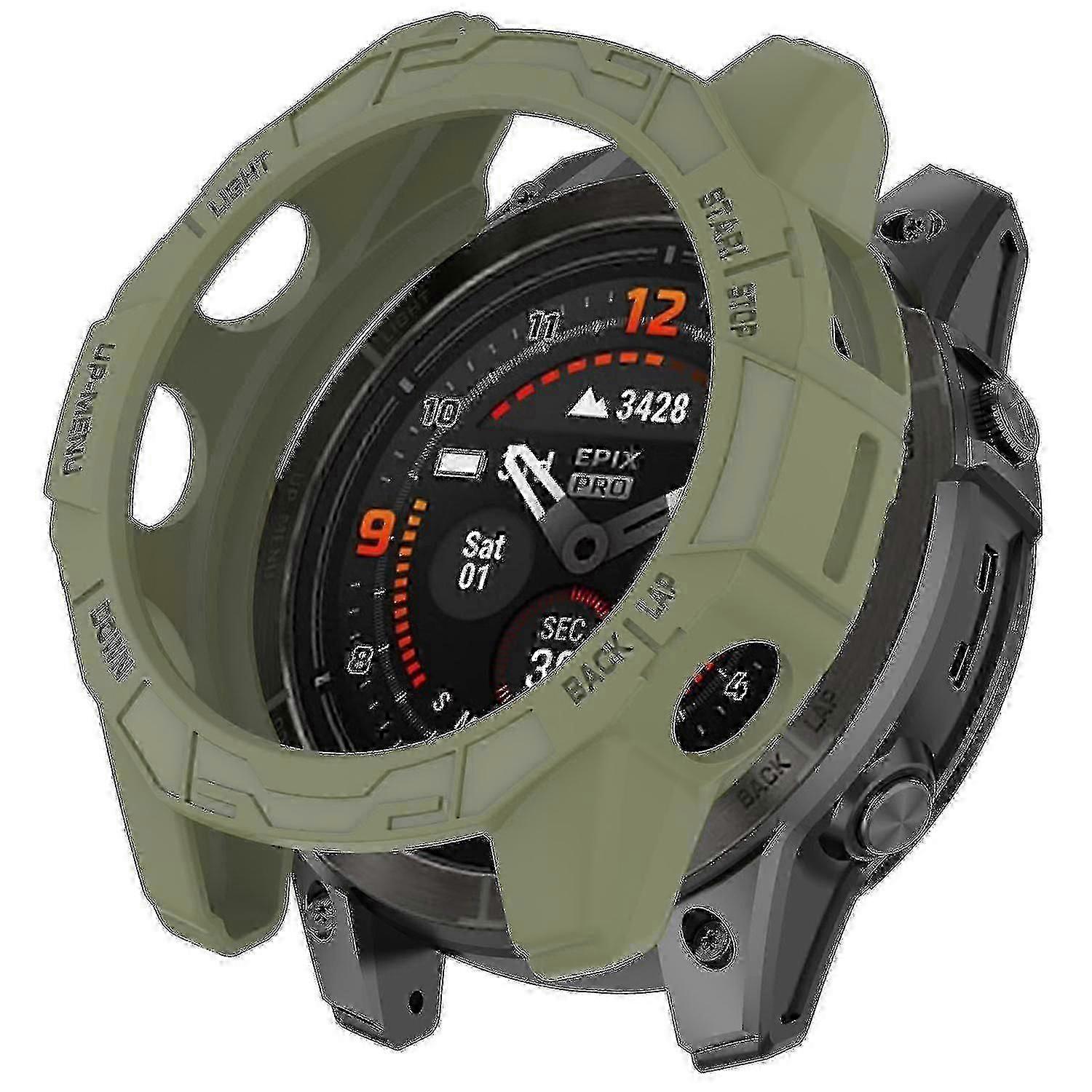 Tpu Watch Case For Garmin Epix Pro 51mm/(gen 2) 51mm /fenix 7x Pro / 7x , Anti-scratch Hollow Cover