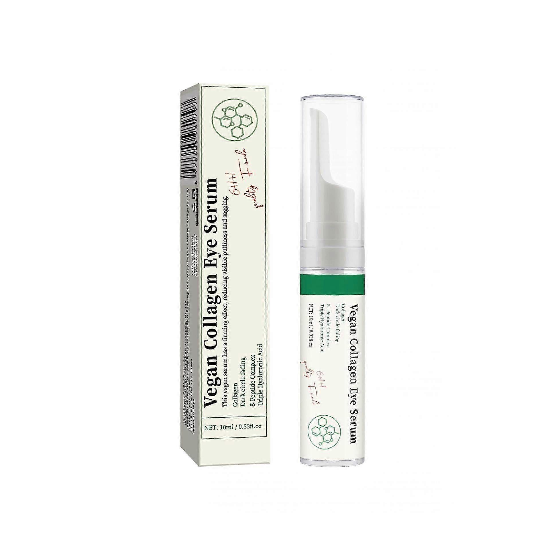 Vegan Collagen Eye Serum, Triple Collagen Serum Improve Skin Elasticity, Reduce Fine Lines & Dark Circles,10ML