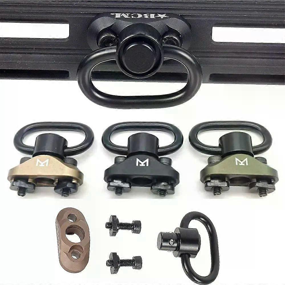 Tactical Sling Mount M-LOK Quick Release Alloy Sling Ring Compatible with BCM NSR MI Rail and Kids M4 Metal QD Sling Swivel