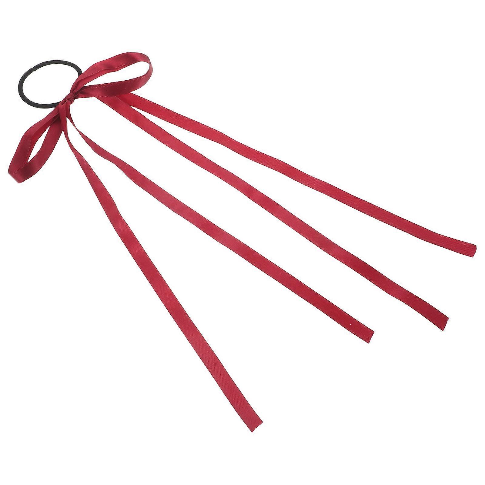 Hemoton Accessories 1 Set Elastic Band Decorative Bowknot Hair Rope for Long Hair Ponytail Holder Bowknot Hair Band
