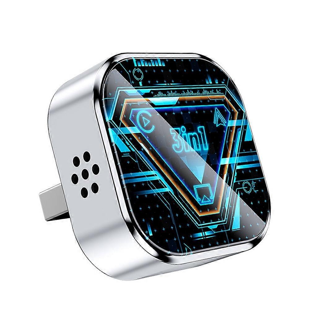 3-in-1 Wireless Carplay Adapter AirPlay Carplay Android Auto USB Dongle Wired Carplay to Wireless Plug and Play Silver