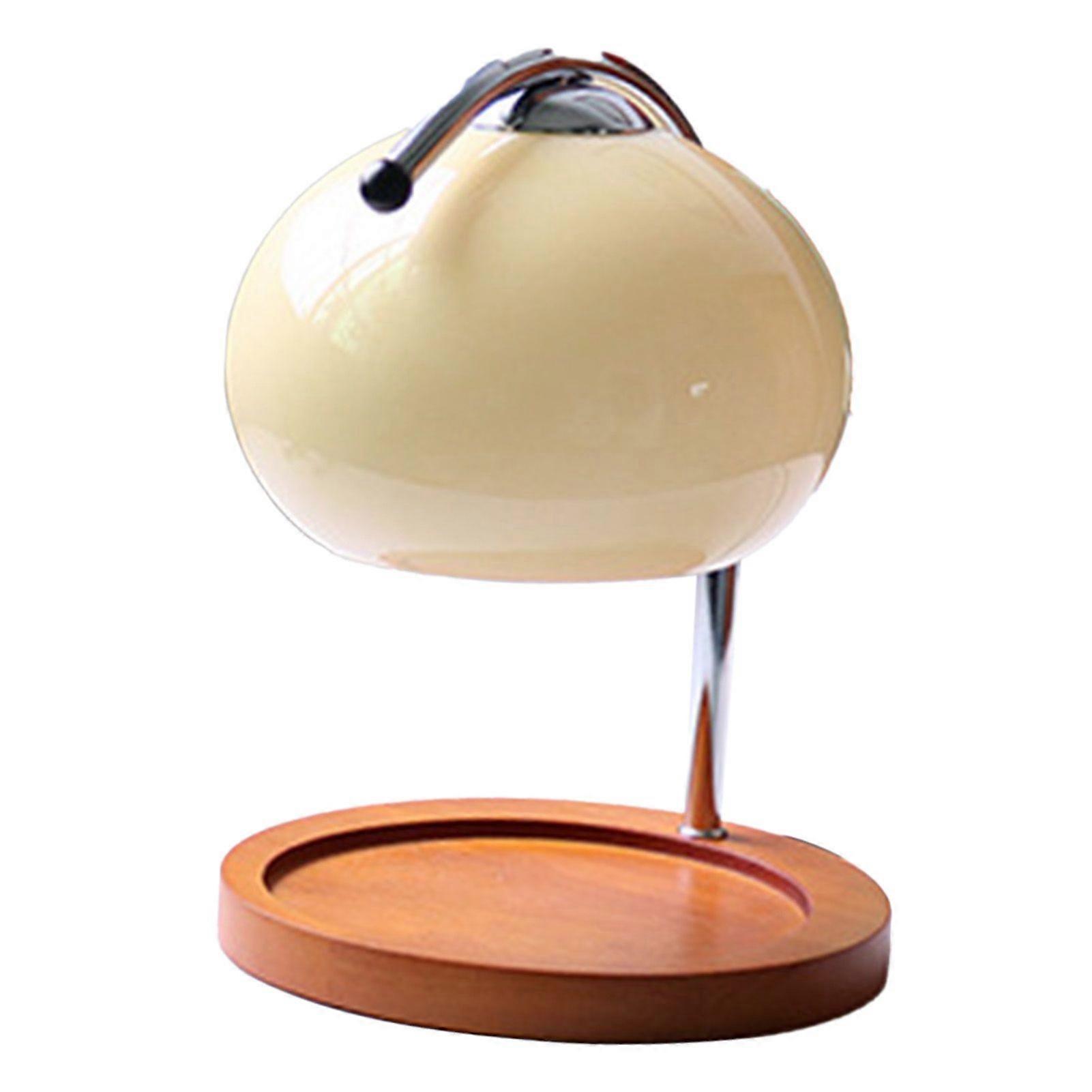 Candle Warmer Lamp Dimmable Retro Decorative Aromatherapy Candle Melter Melting Lamp for Bedroom Study Round Plate Beige