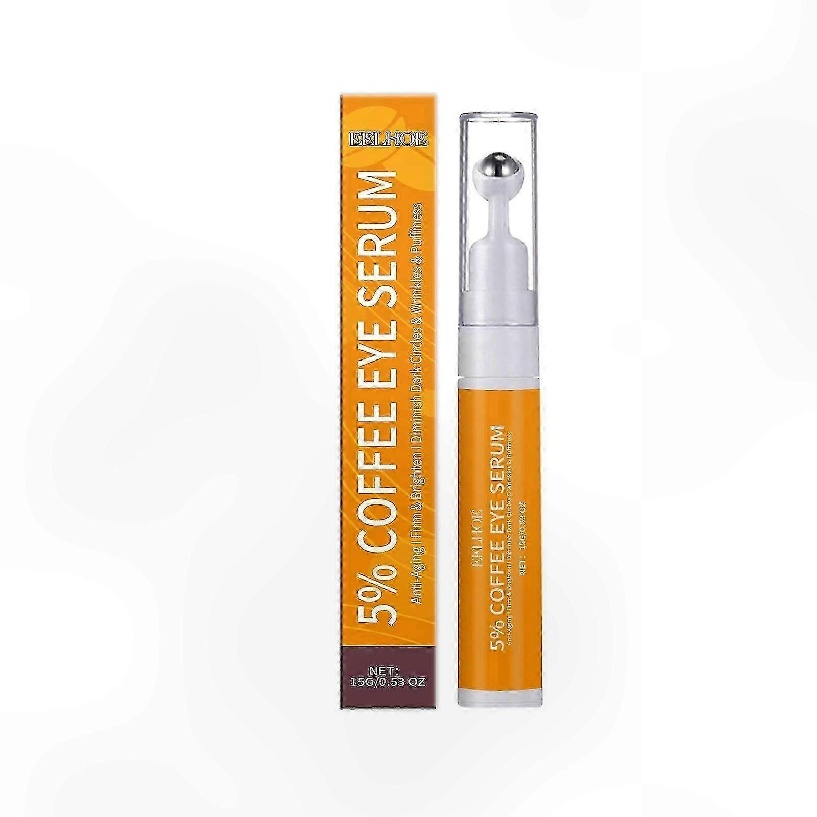 Anti-Aging Under Eye Serum for Puffiness, Dark Circles, and Fine Lines Reduction Treatment with Caffeine Complex Solution