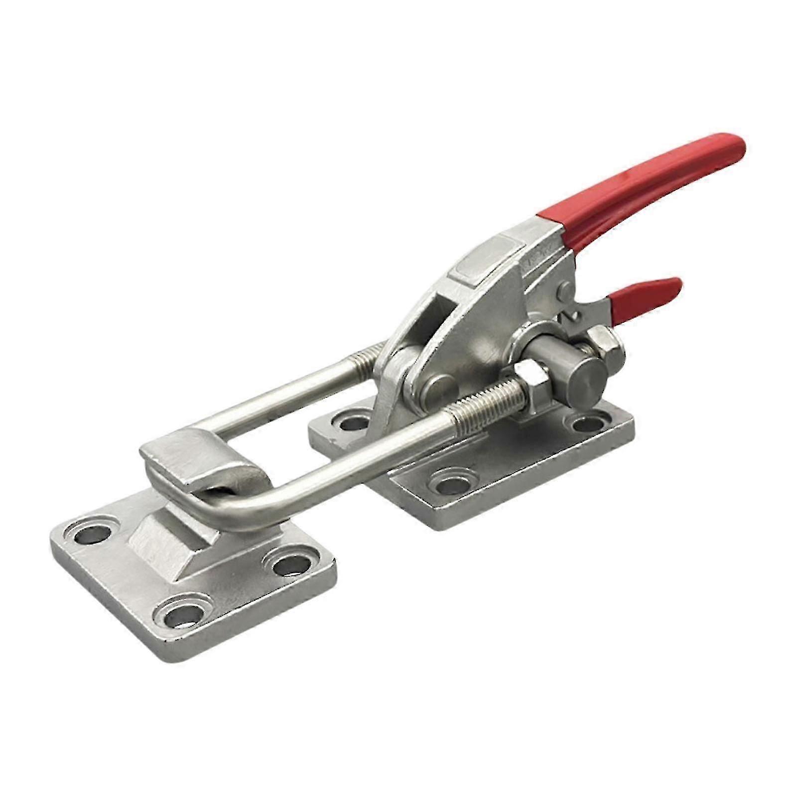 Heavy Duty Toggle Clamp Latch with U Bolt - 10.2 Inch Adjustable, 7496lbs Capacity, Self-Locking for Machines