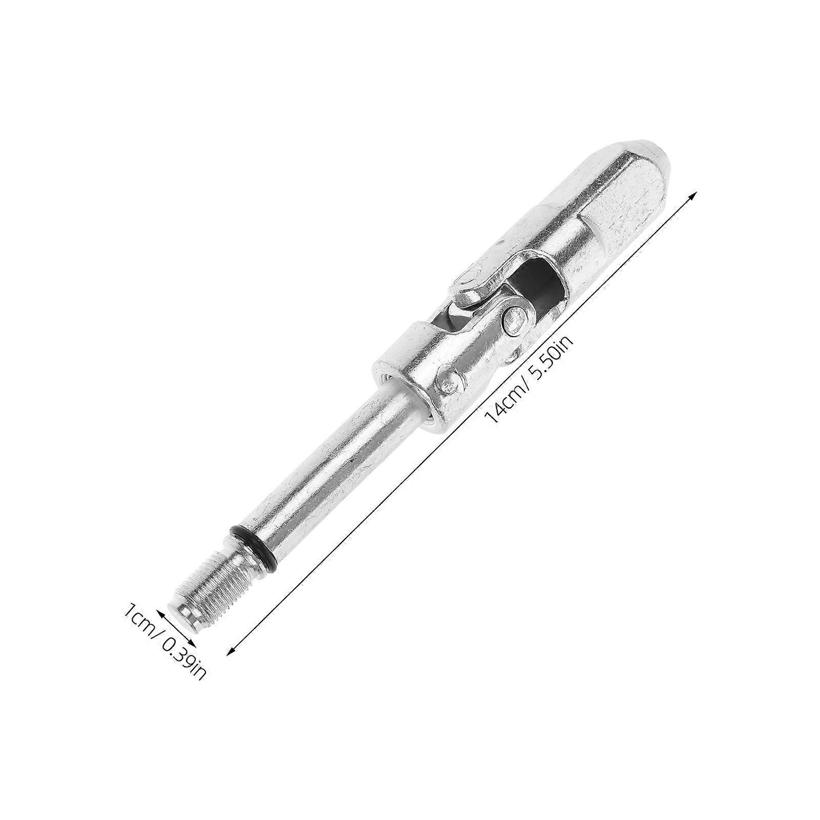 Car Jack Tool Maintenance Work Steel Silver Horizontal Design for Angle Adjustment 1Pack