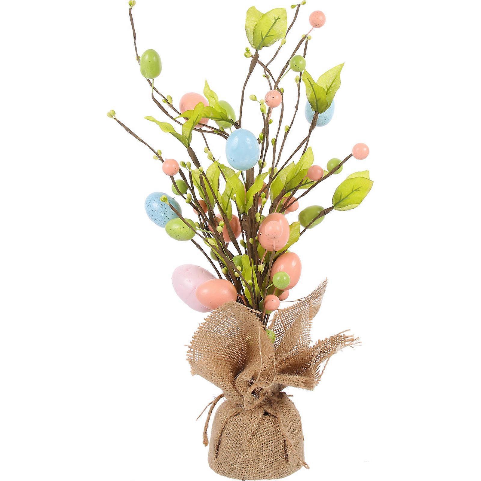 Easter Egg Tree Easter Decoration Table Centerpiece Desktop Decoration