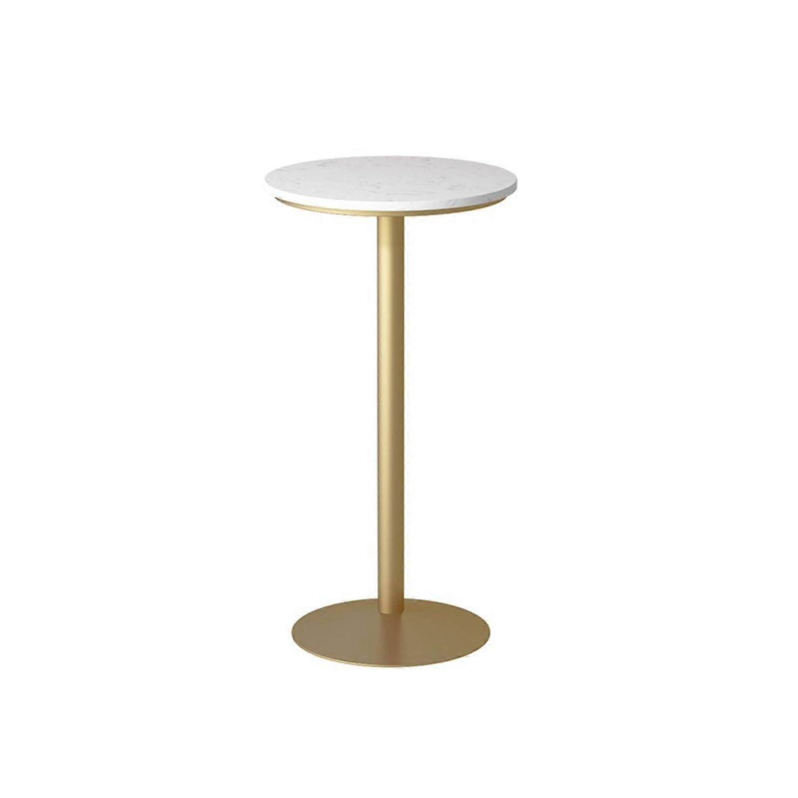 Counter Bistro Pub Tables: Modern Marble Round Pedestal Table, Dia 21.7 In, Height 95 Cm, Small Pedestal Display Table