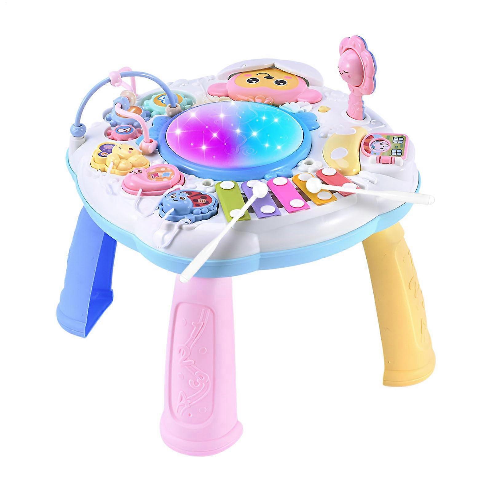 Activity Table For Kids, Baby Activity Center, Toddler Teaching Table, MultiMode Interactive Reusable Nursery Table