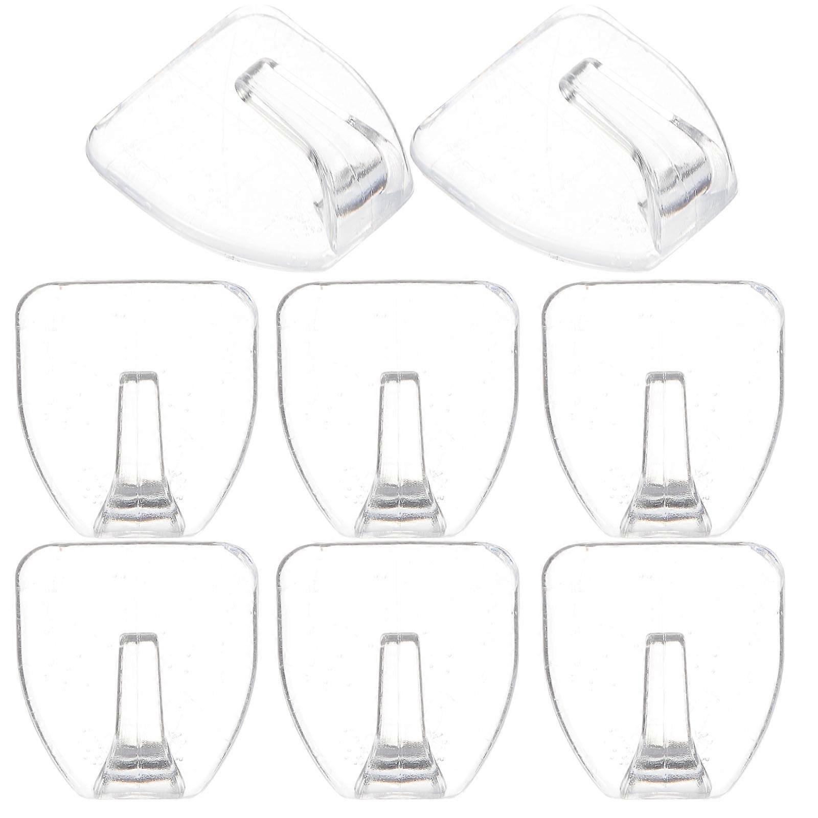 Clear Wall Hooks for Hanging Sticky Adhesive Hooks 32Pcs