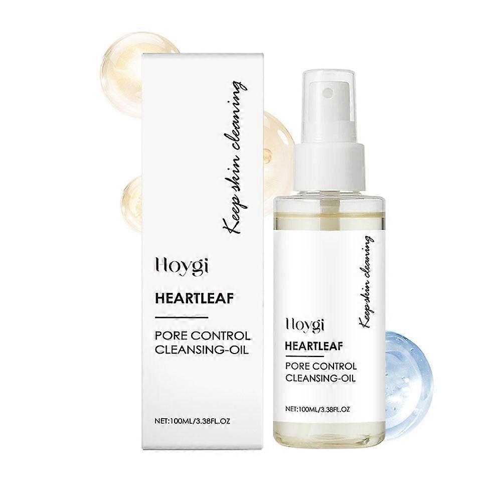 Heart Shape Pore Control Cleansing Oil Deep Cleans Makeup Remover Gentle Plant Extract for All Skin Types