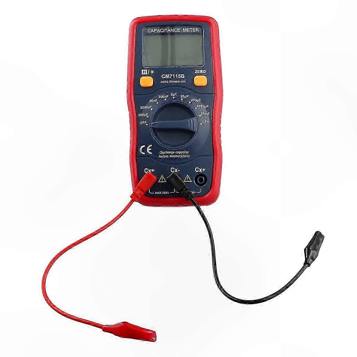 Capacitance Tester Digital Meter for Capacitor Measurement No Discharge Function