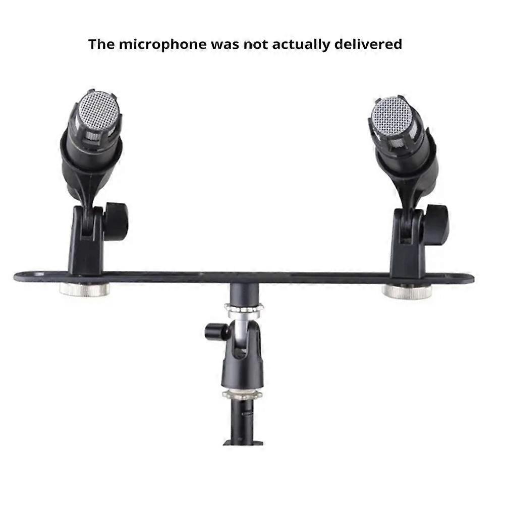 For Alctron MAS020 Double Microphone Stand Stereo Recording Dual Microphone Stand