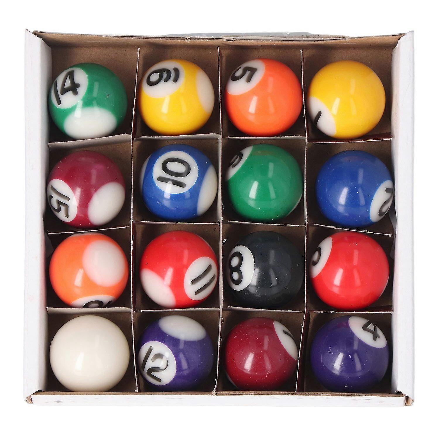 Feature:
1. Premium Material: This mini billiard ball set is made of eco friendly polyester resin ma