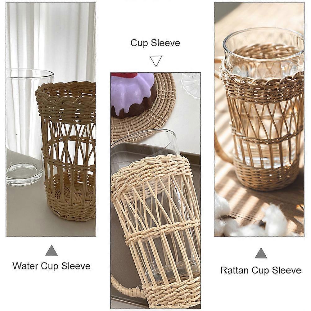 Insulated Bottle Sleeve Designed For Cafe Use In Rustic Style 1Pack