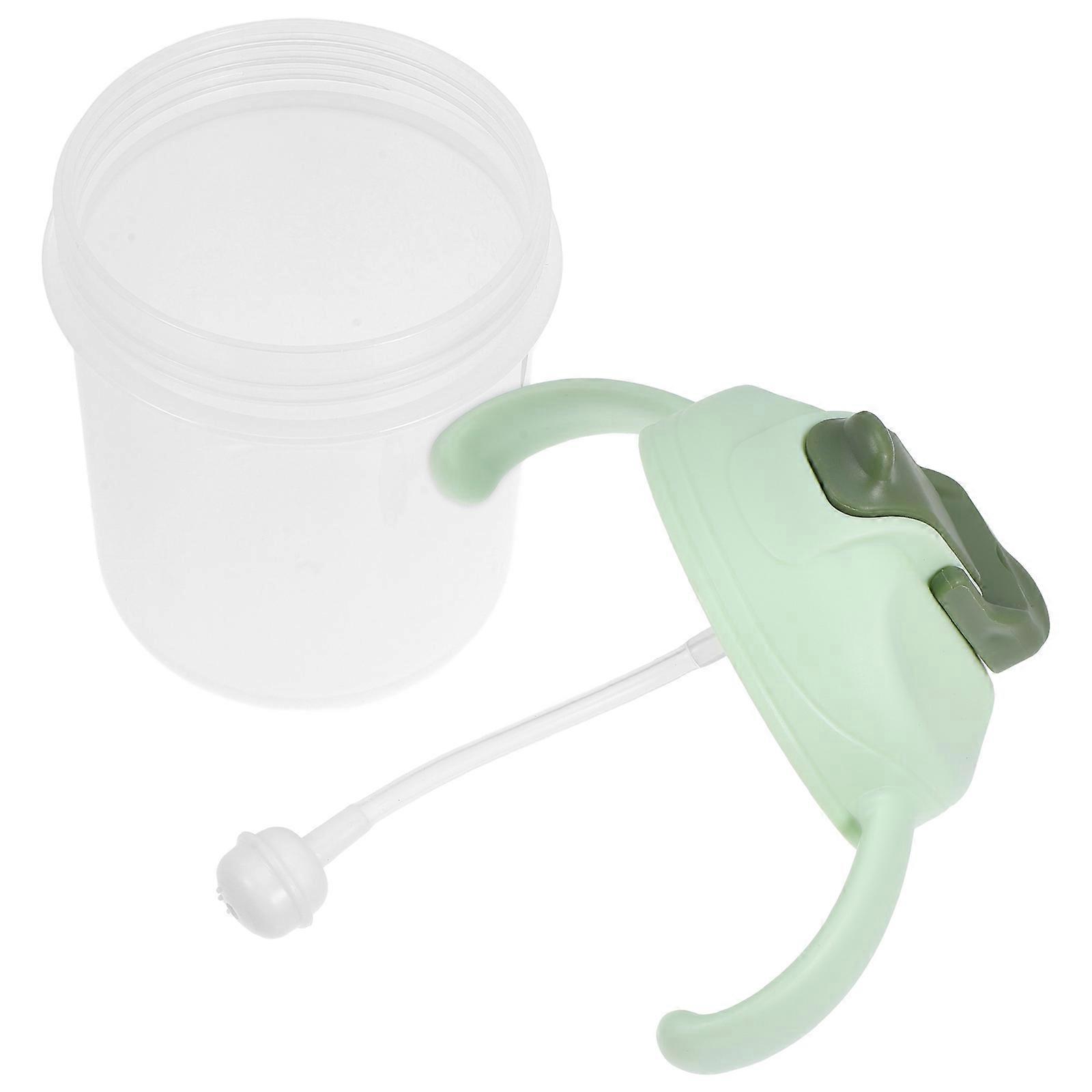 Drinking Straw Cup For Patients Daily Hydration Monitoring Green 2 Pcs