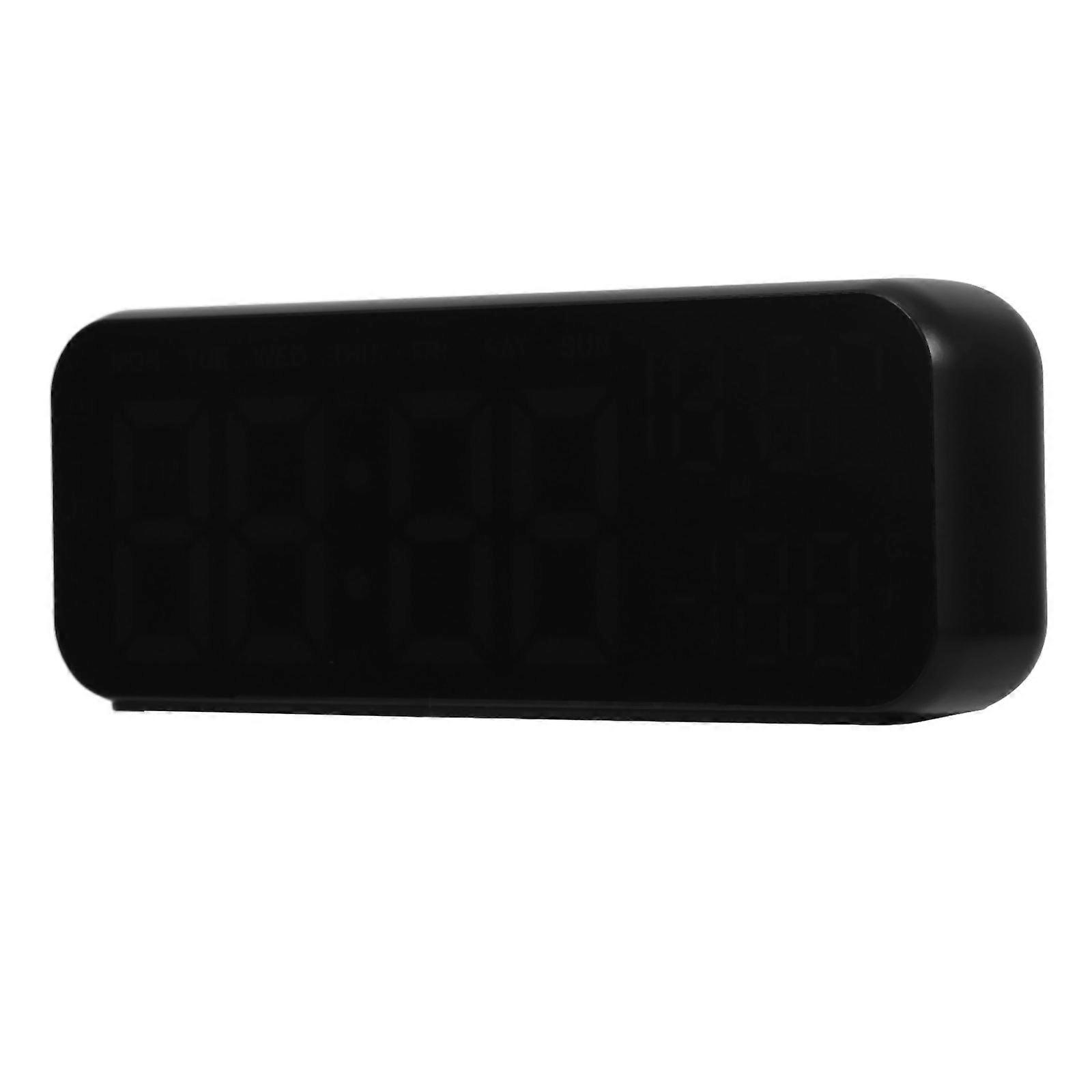 Bedroom Alarm Clock LED Digital Clock with Thermohygrometer 3Pcs