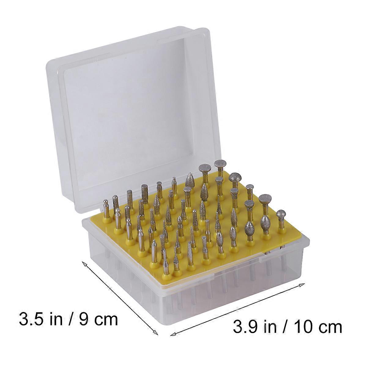 Grinding Heads Jade Carving Precision Internal Stone Rotary Burrs Set Craft Making 50Pcs