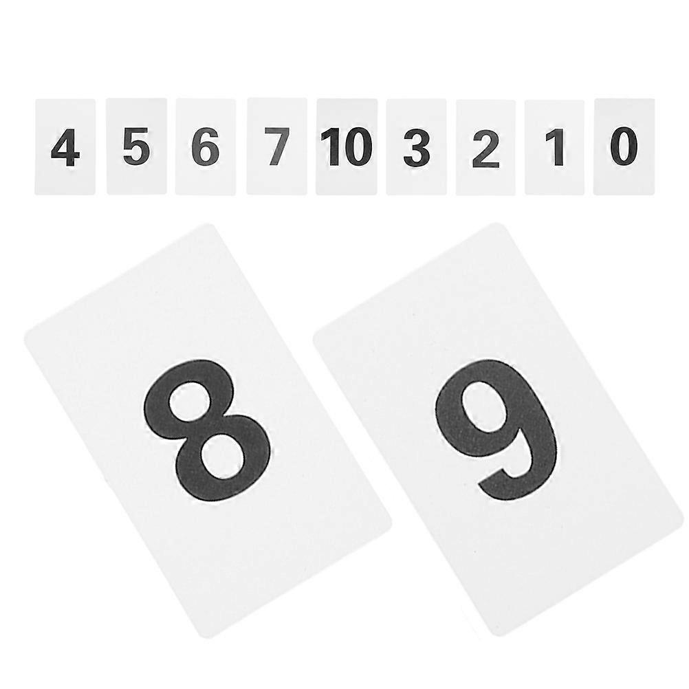 Restaurant Table Number Cards Plastic Set for Clear Numbering 44Pcs