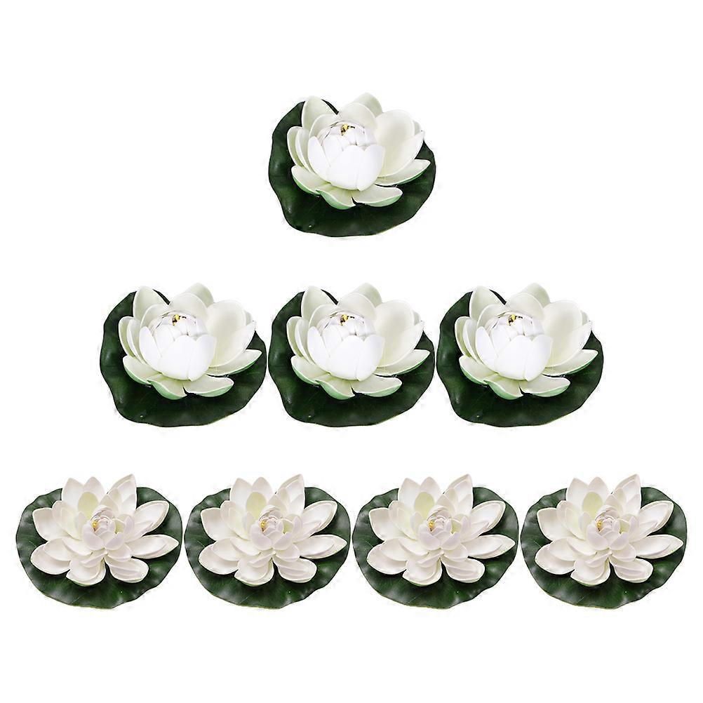 Floating Lotus Flowers 40 Pcs Pond Landscape Decorations Suitable For Garden And Home Use