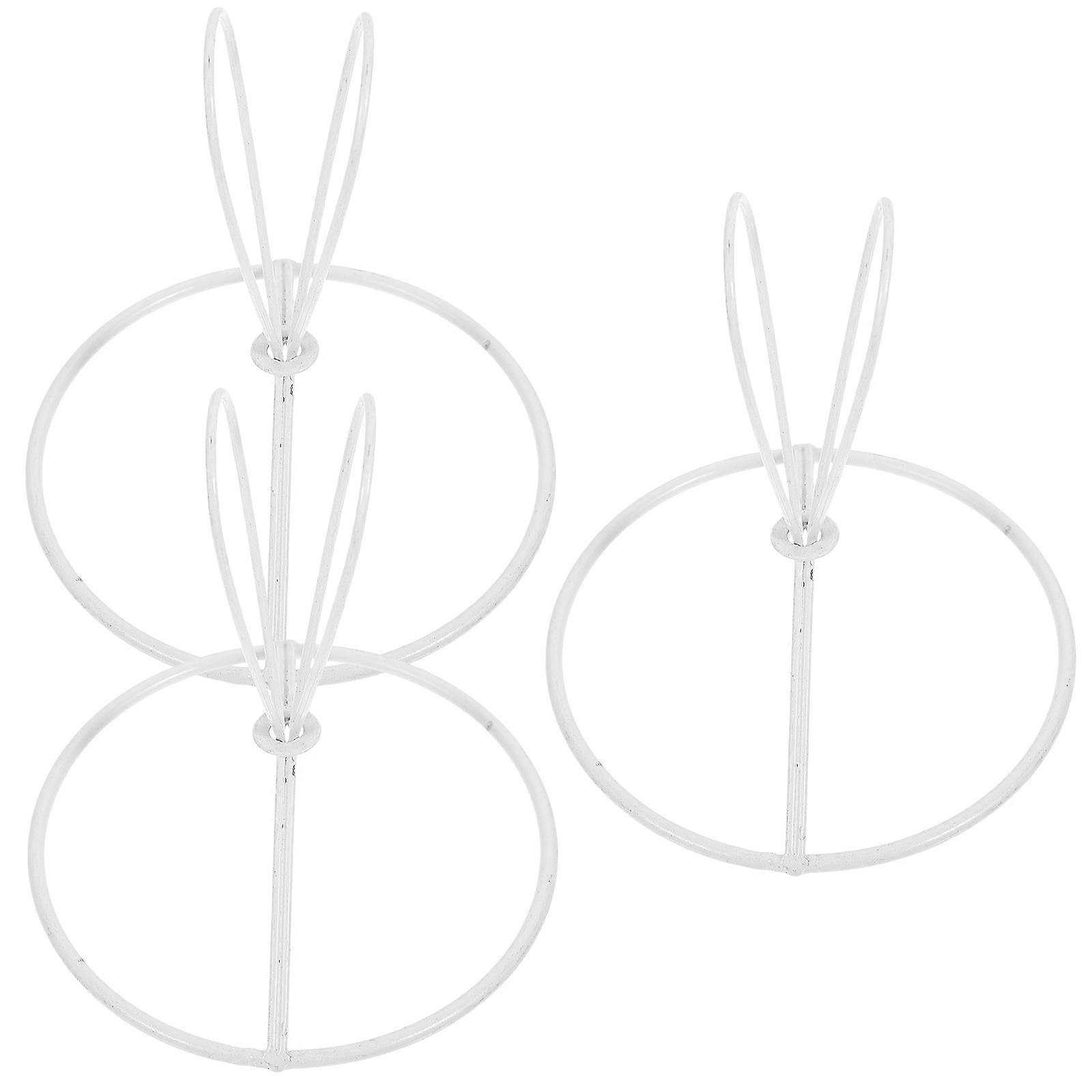 Simple Design Round Lamp Bulb Holder Clip On For Bedside Lamp DIY Lighting Accessory 12Pcs White