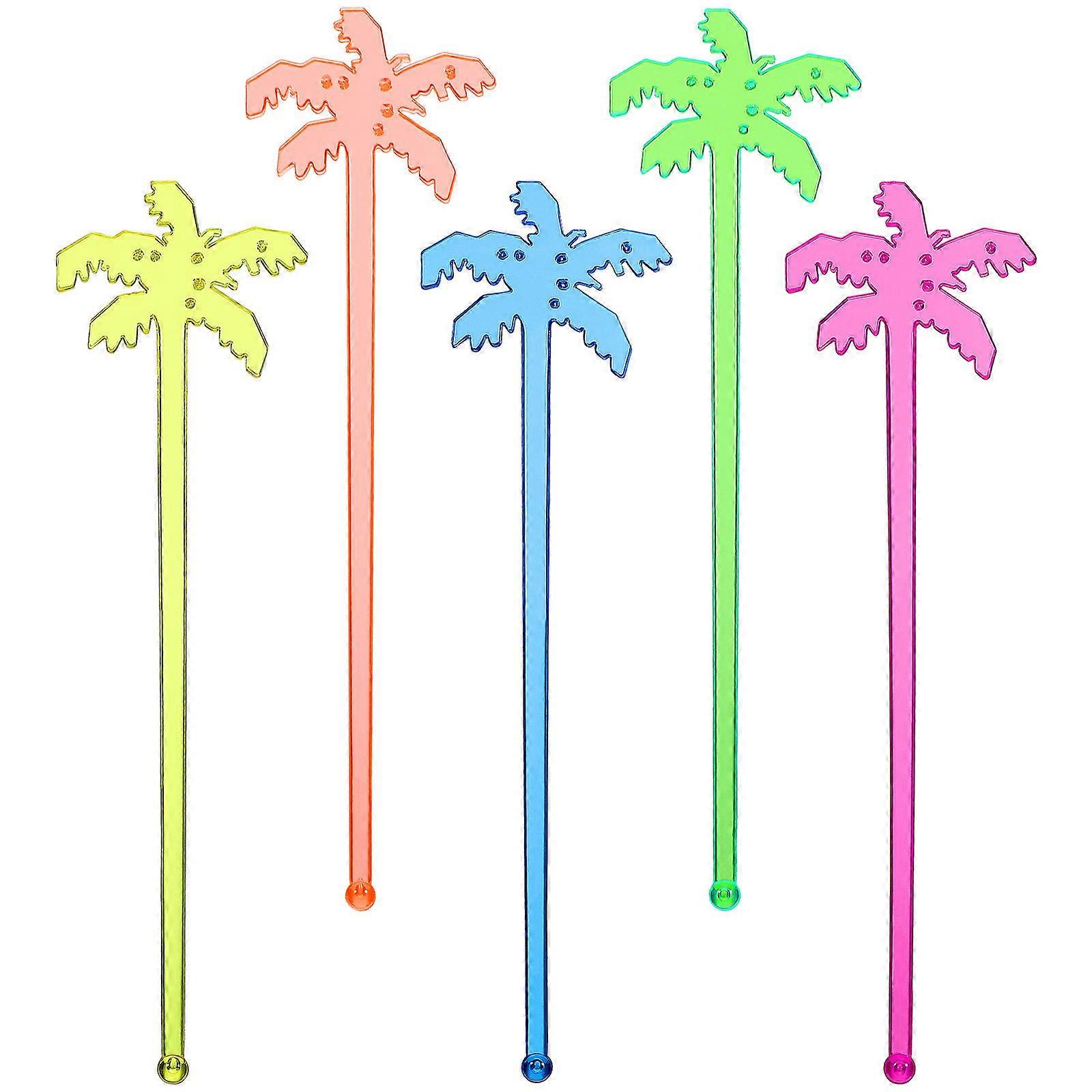 Creative Coconut Tree Shaped Cocktail Wand For Home And Bar 150Set