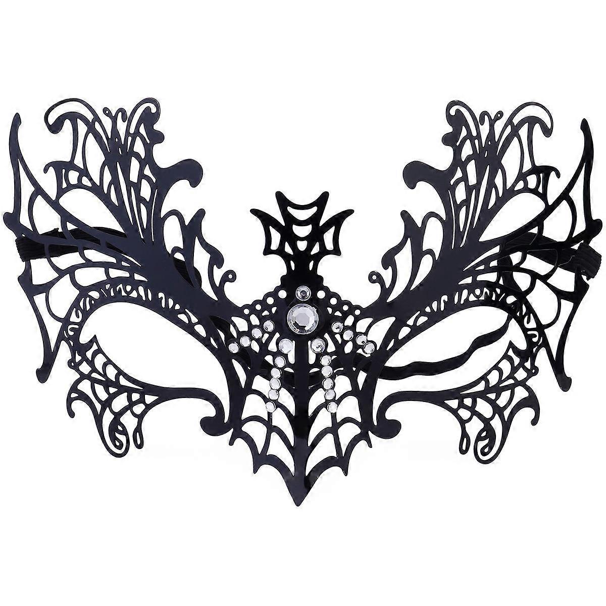Half Face Masks Halloween Decorative Crystal Prank Masks 3Pcs Set