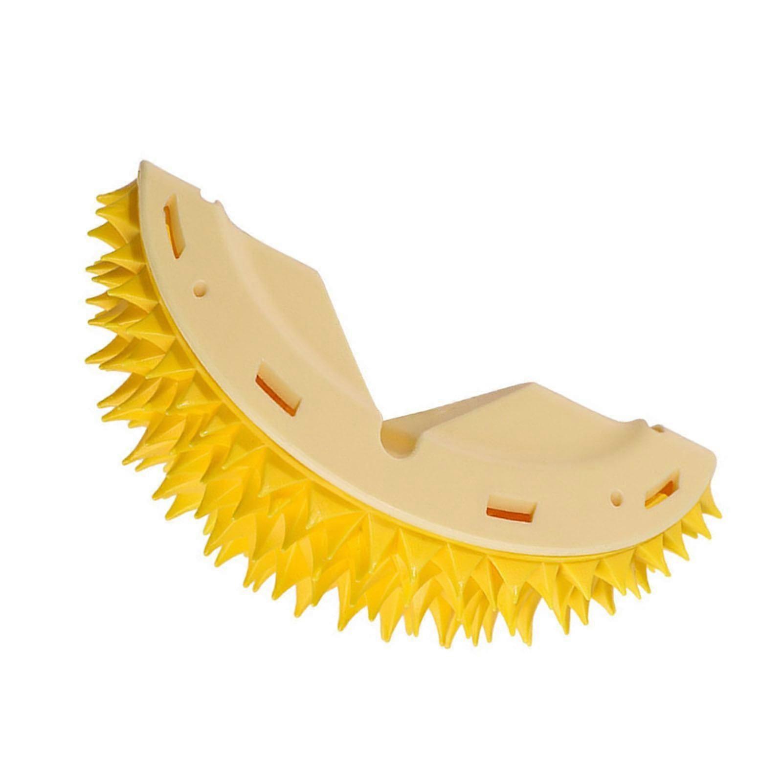 durian shape cat self groomer with catnip container