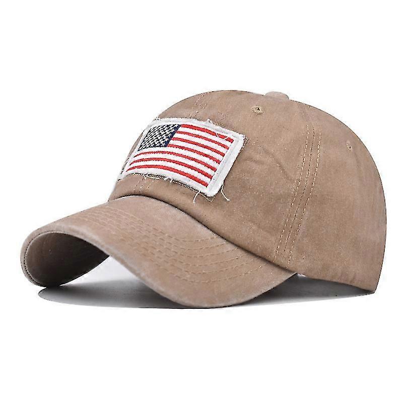 Patriotic Baseball Cap with Flag Design