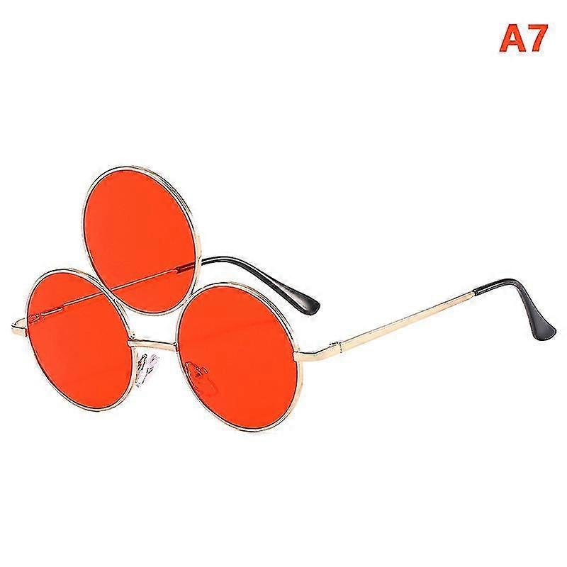 Third Eye Στρογγυλά γυαλιά ηλίου Γυναίκες/άνδρες Holiday Sun Glass Τρεις φακοί Γυαλιά οράσεως