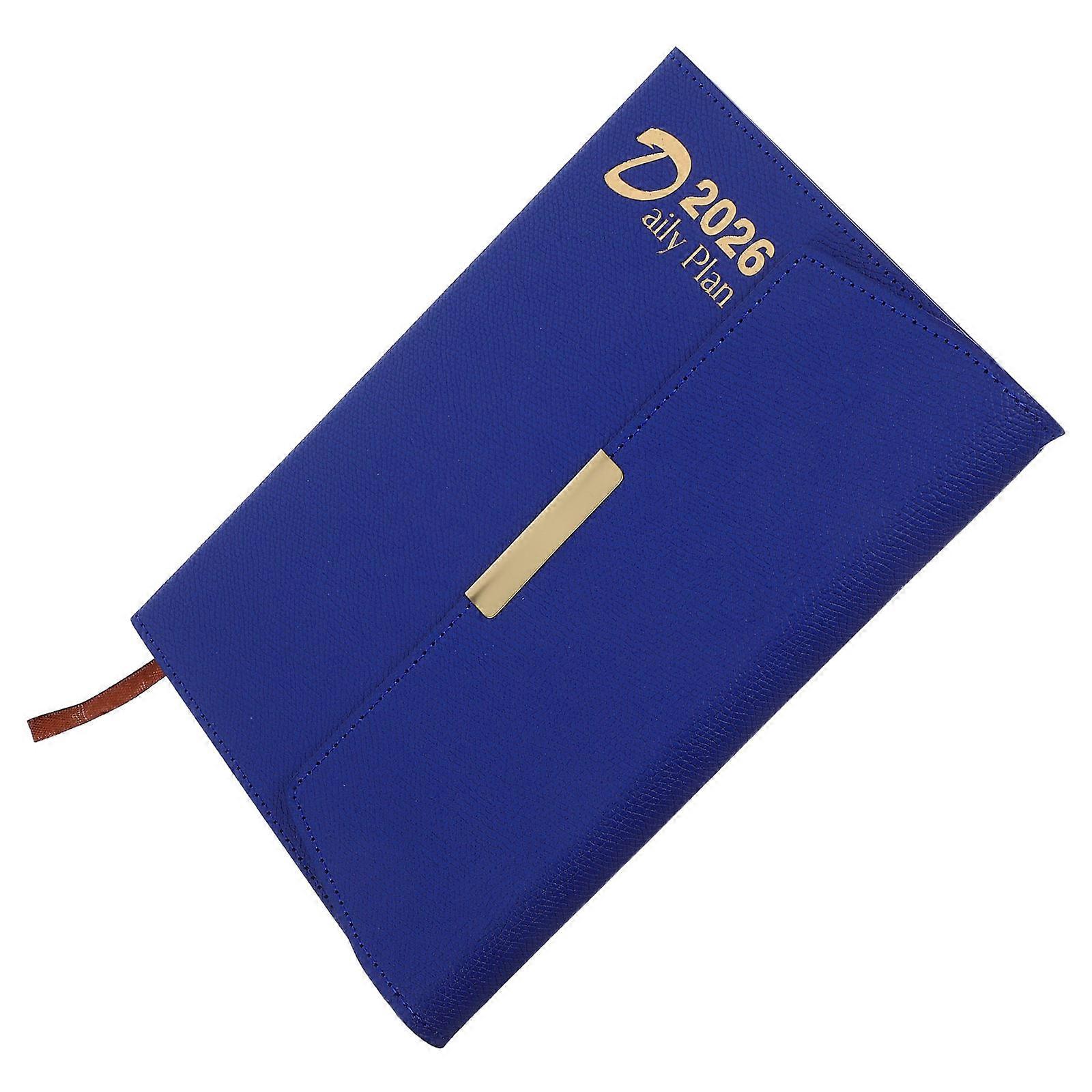 Task Notebook Dated A5 Daily Planner With Monthly Index For Professional Use Dark Blue Ink Resistant Paper Function 1Set