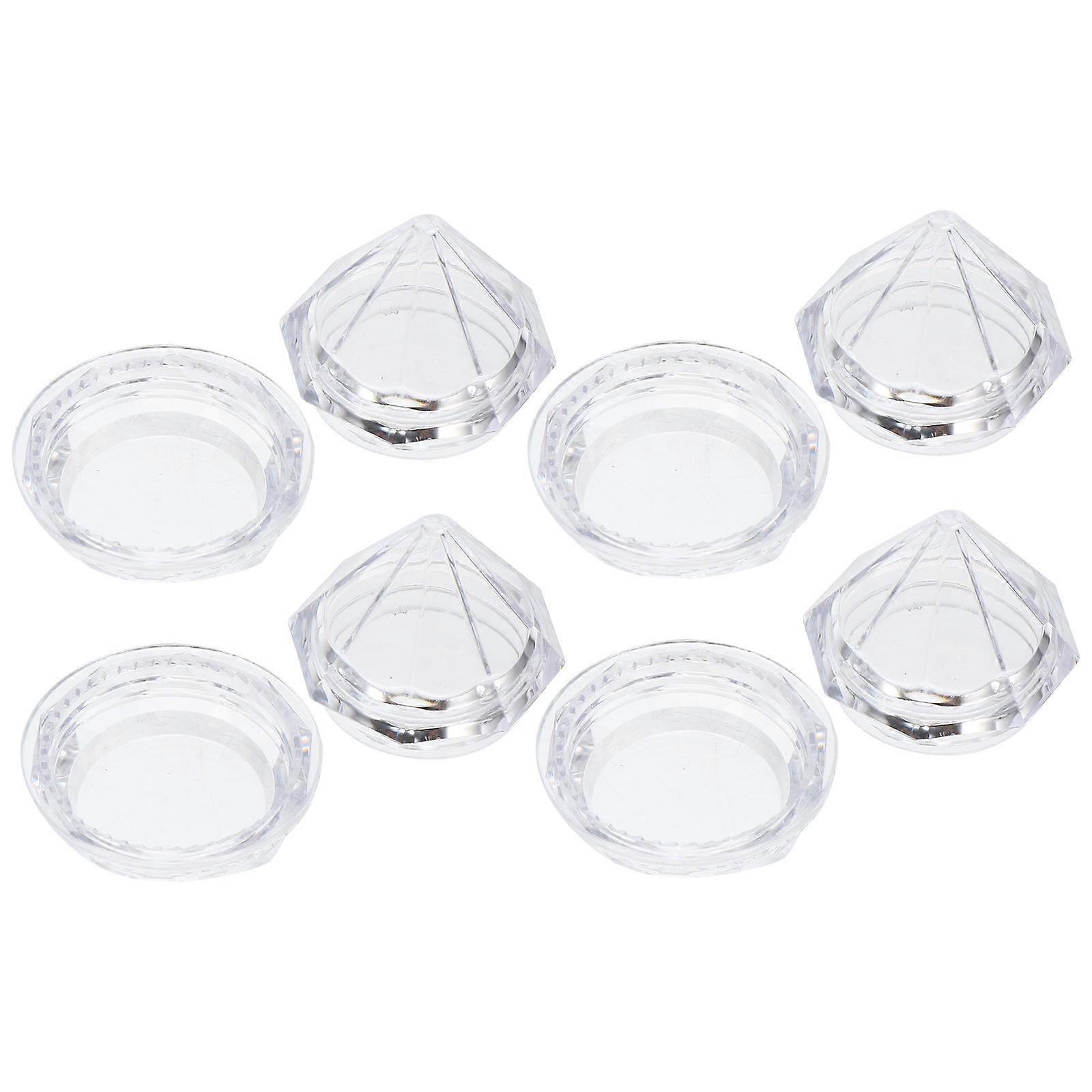 Diamond Cream Boxes for Storage Use Transparent Plastic Cosmetic Jars 50Pcs