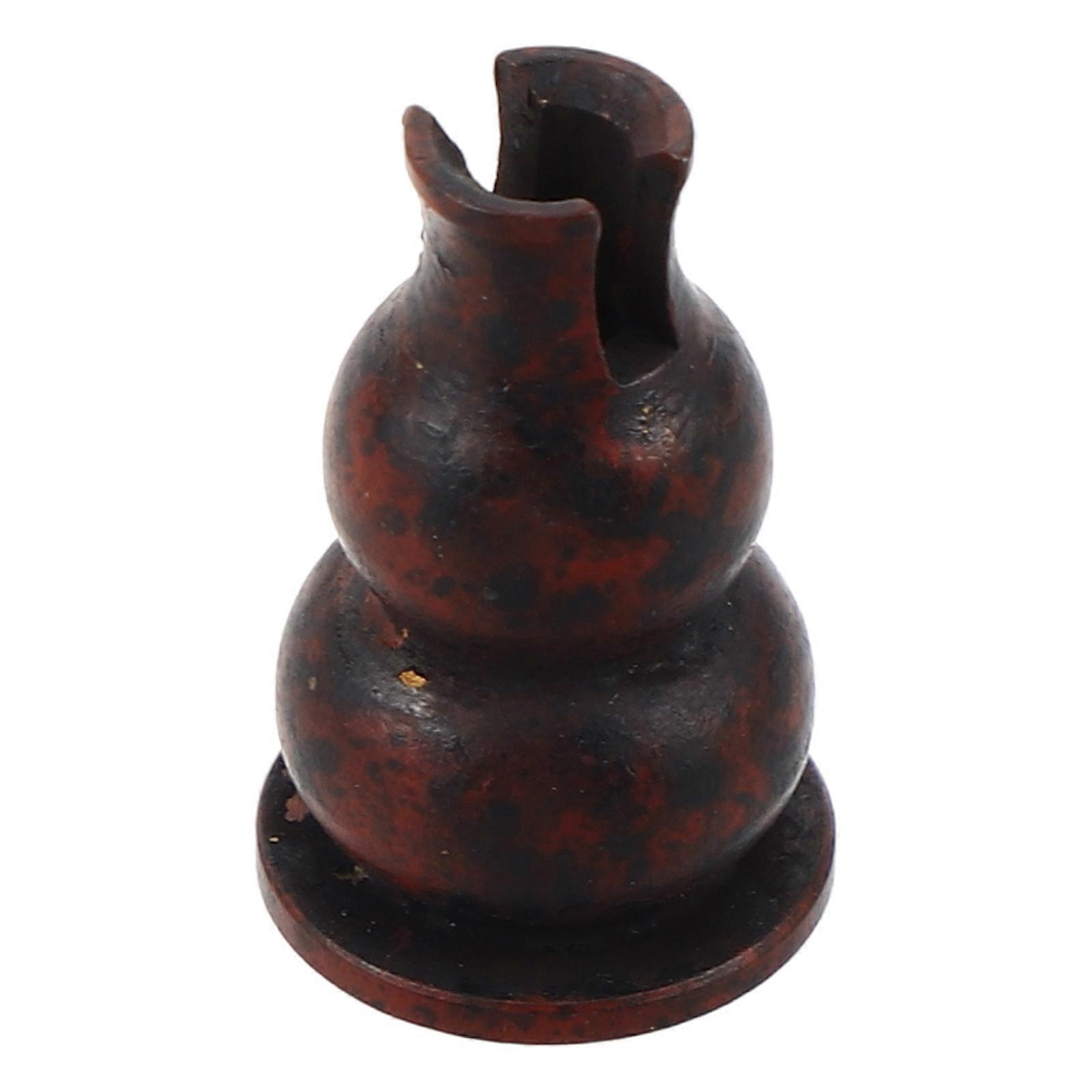 Copper Vertical Incense Burner Base for Incense Stick Holding 3Pcs Dark Brown