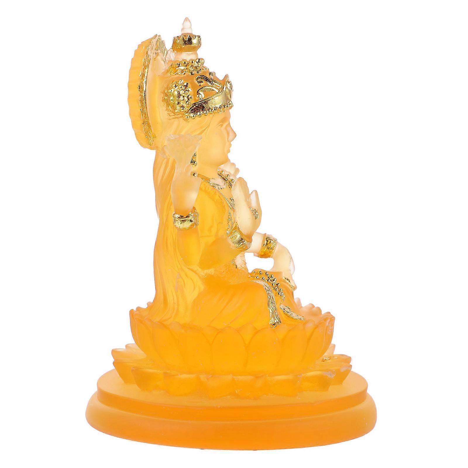 Buddha Sculpture Table Decoration Delicate Resin Ornament For Home Desktop 8X11CM 1Pack