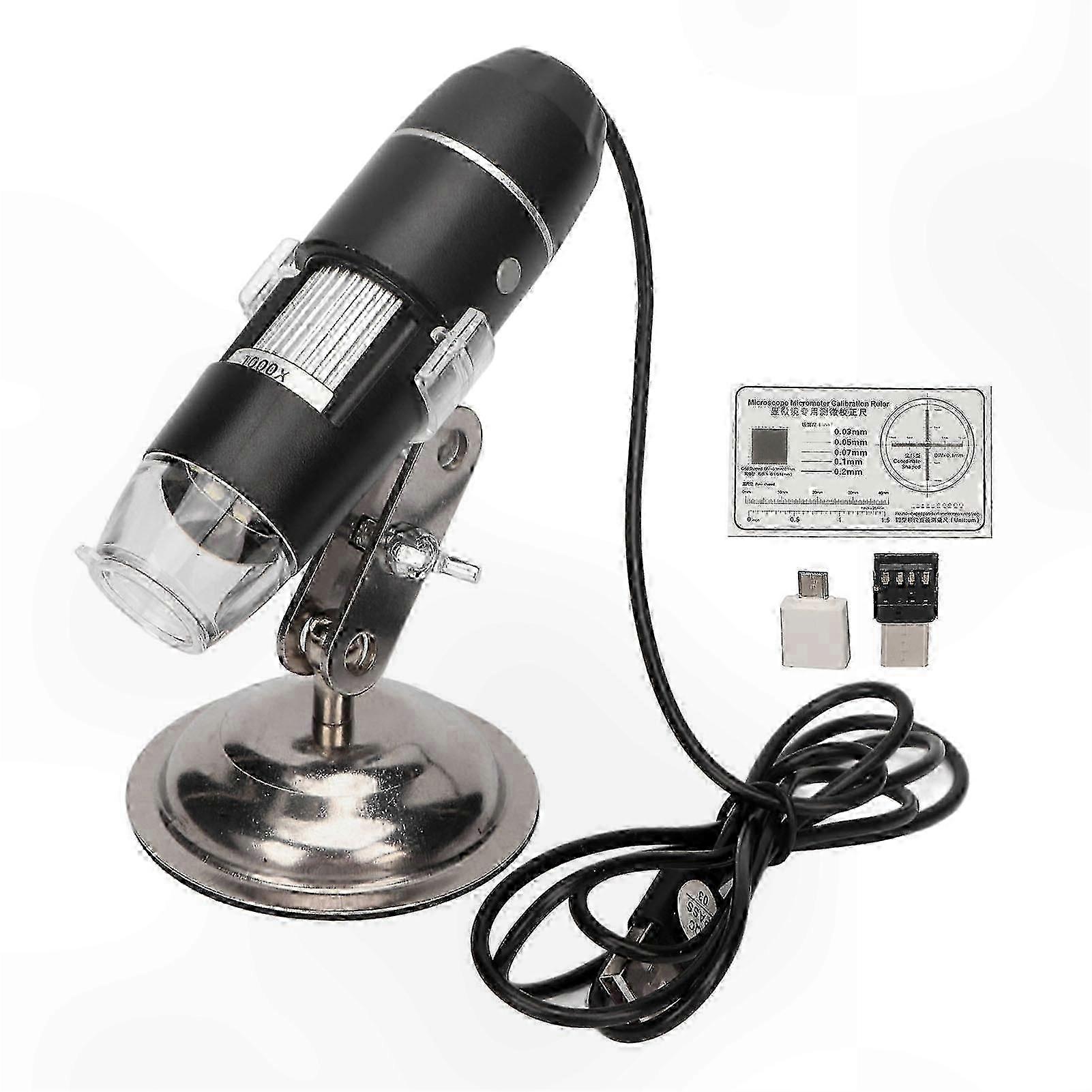 1000X Magnification Hair Analysis Tool with LED Lighting for Scalp and Follicle Health Monitoring