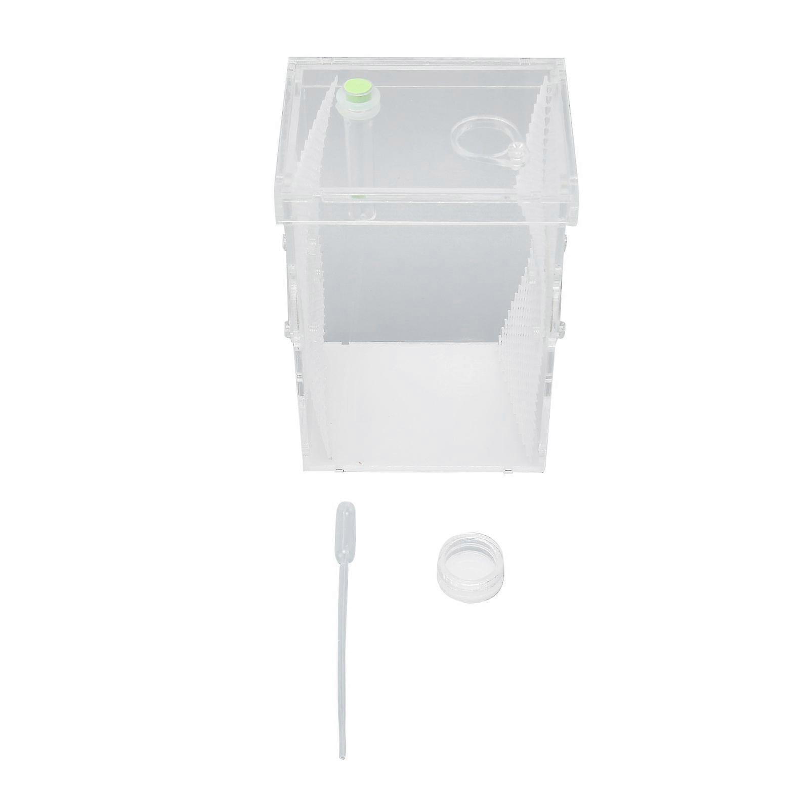 Reptile Insect Enclosure Tank Mini Acrylic High Transparency Moisturizing Reptile Insect Breeding Box L