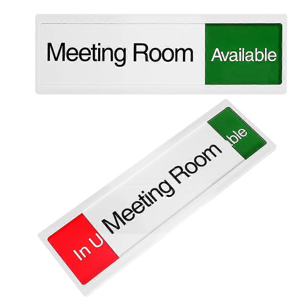 Sliding Door Sign Acrylic for Office Use 4Pcs Versatile Privacy Indicator