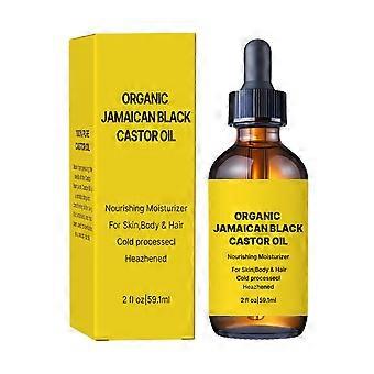 Organic Black Castor Oil - Deeply Nourishing Multi-Effect Repair for Skin, Body & Hair - Smooth Non-Greasy, Frizz Control, Cold Processed