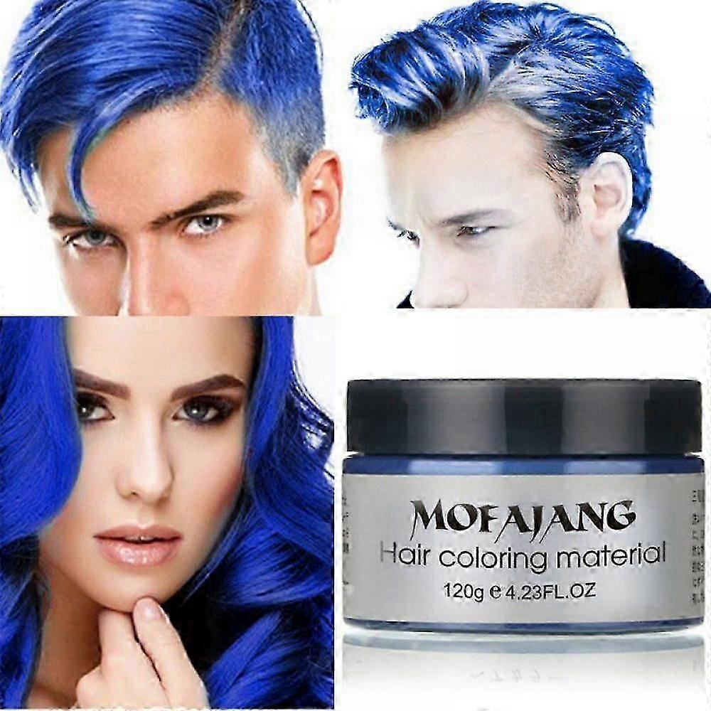 Tijdelijke haarkleur wax wegwerp haar kleurstof crème modder natuurlijke haar styling klei kleurstof