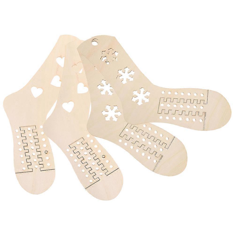 Wood Sock Blockers for Knitting 20Pcs Adjustable Size Sock Knitting Tools