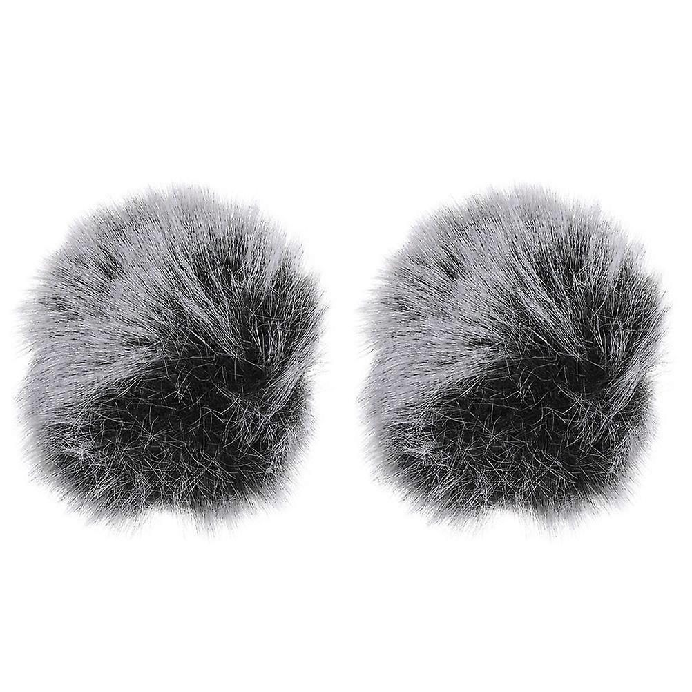 2Pcs Practical Microphone Windproof Cover Clip-on Microphone Protective Cover