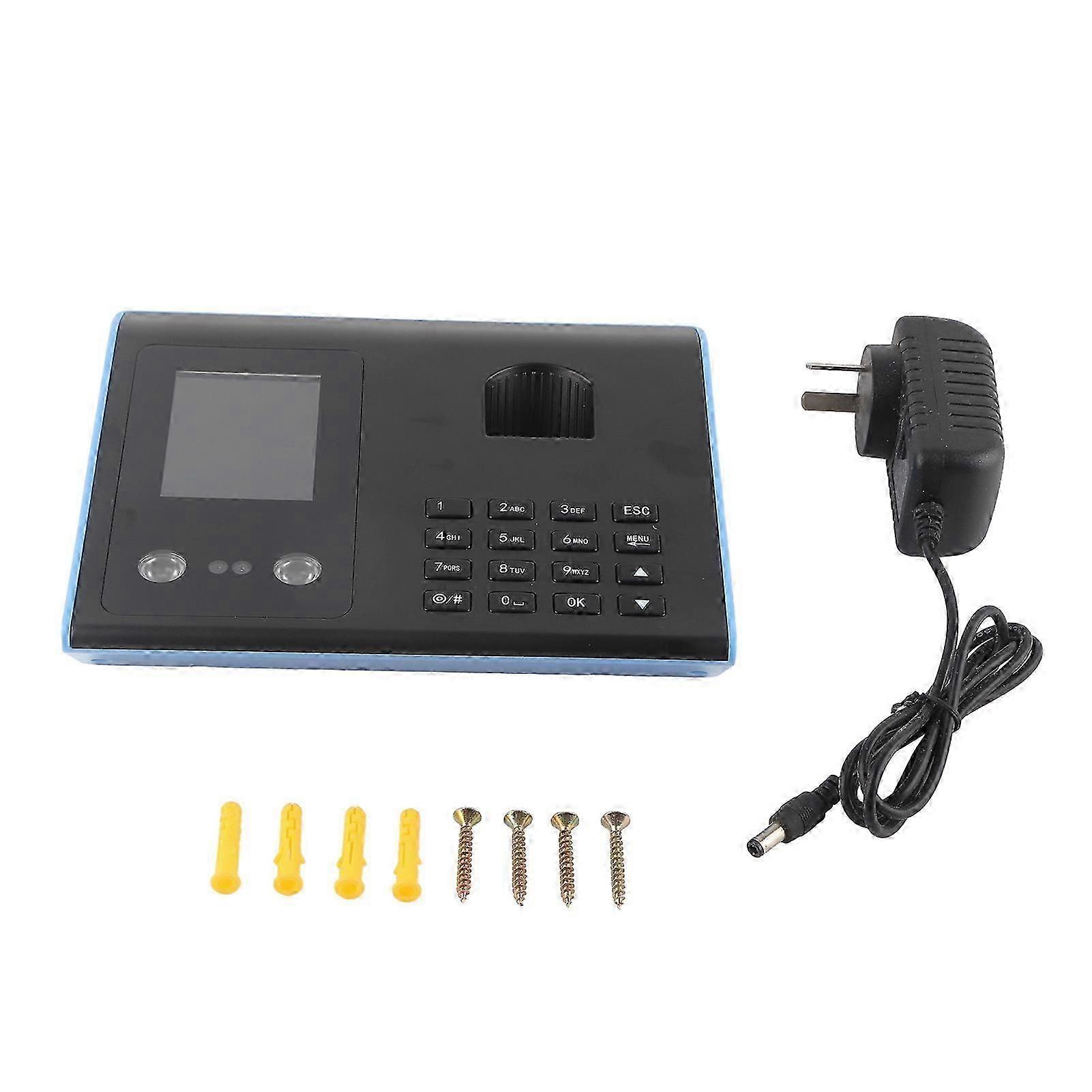 Intelligent Attendance Machine Face Fingerprint Recognition Password Time Clock (eu Plug)
