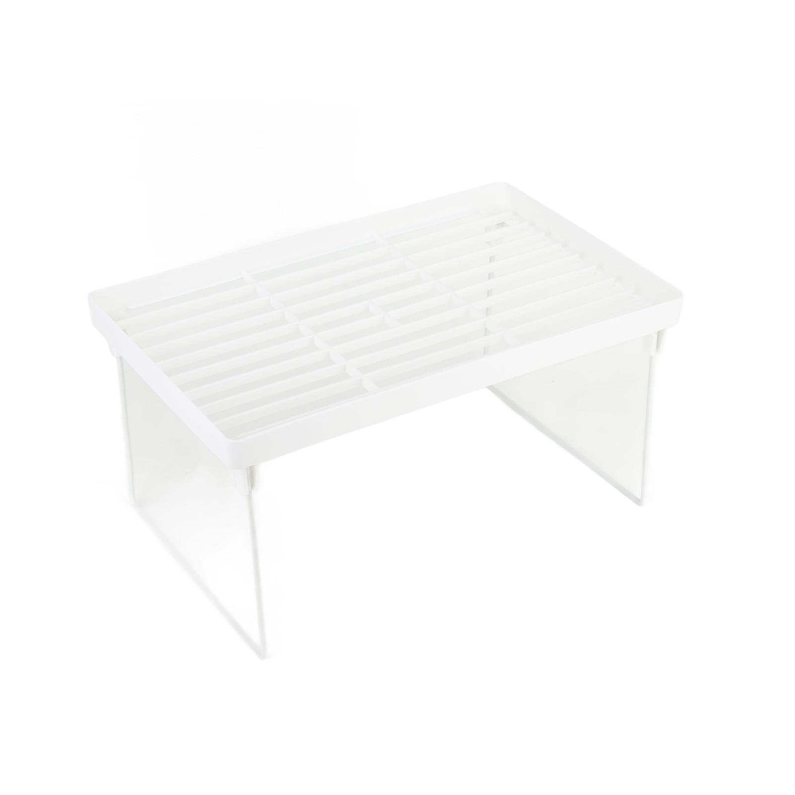 Foldable Kitchen Cabinet Organizer Shelf Metal & ABS Storage Rack