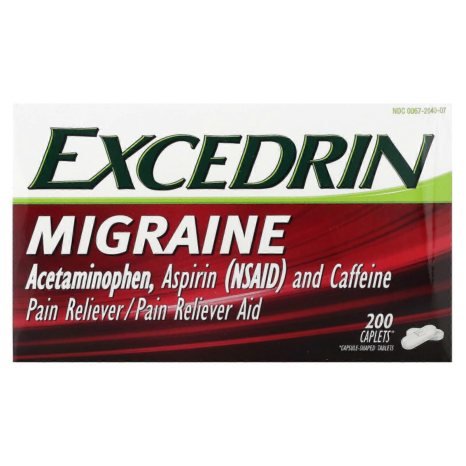 Excedrin, Migraine Relief, 200 Caplets