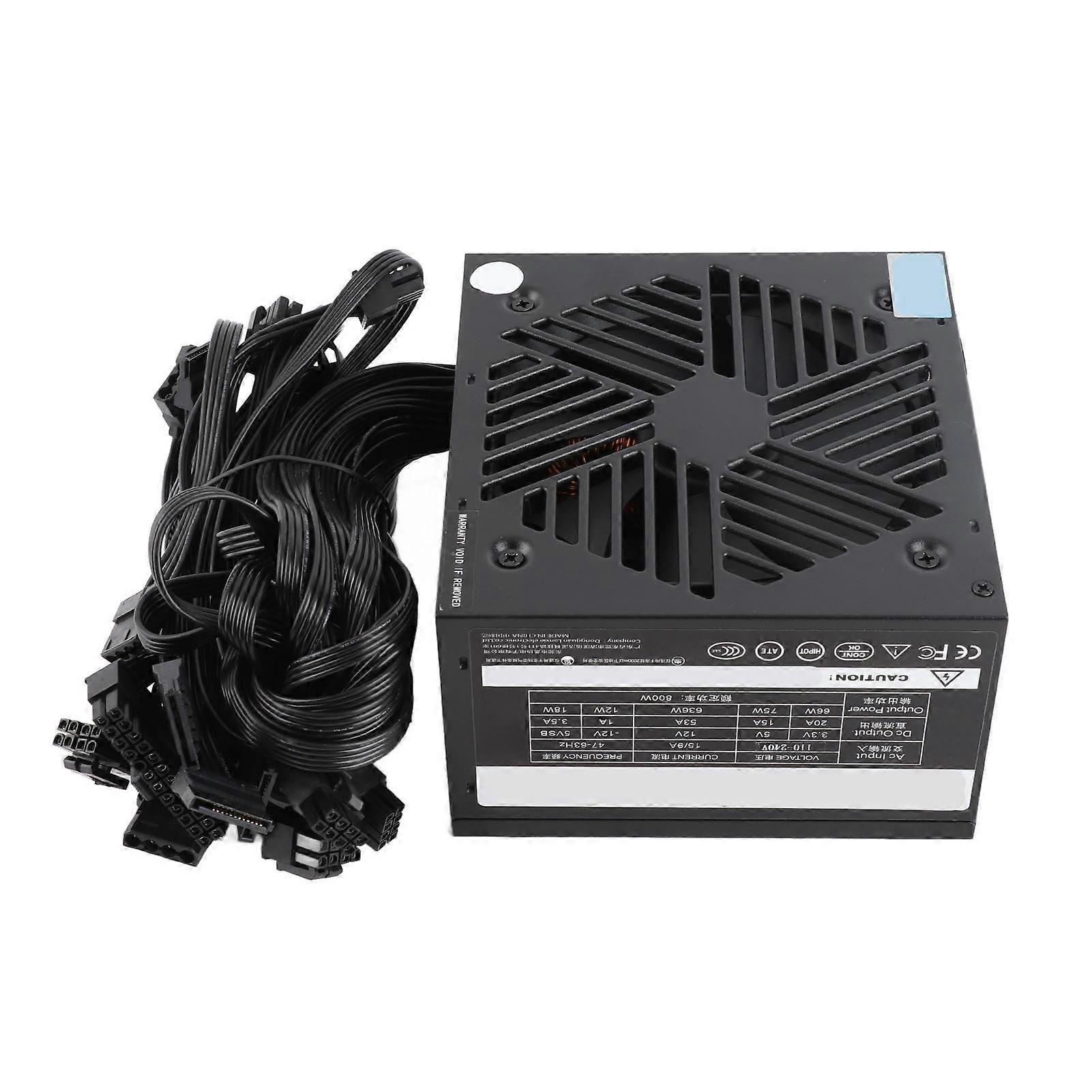 800W Computer Power Supply with Auto Speed Adjust Fan and Dual Core Platform Support