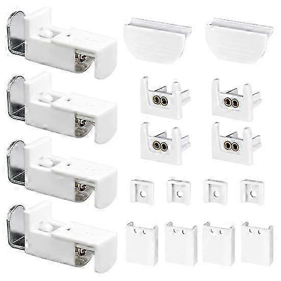 25-26 1 Set Curtain Fitting Clamp Rustproof No Drilling Required Easy Installation Clamp Support Pleated Blind Attachment Replacement Parts