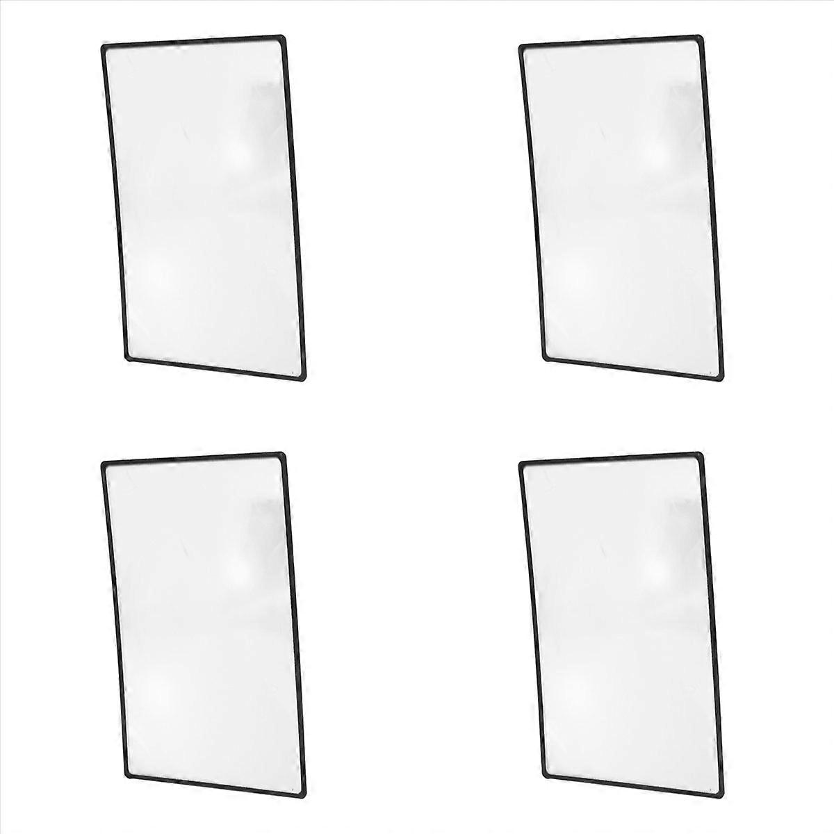 Reading support sheet Magnifier Magnifying glass 3-zoom Black