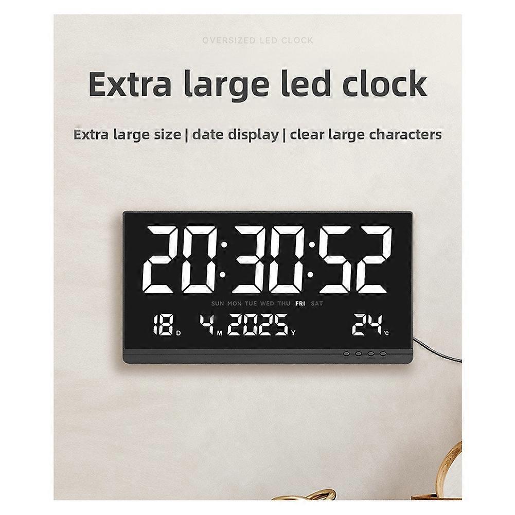 21inch LED Simple Digital Electronic Clock HD Wall Clock Large Digital Electronic Clock
