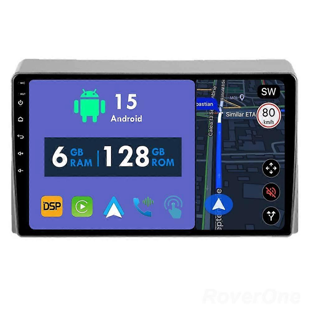 Car Radio 6G+128G CarPlay GPS Navigation Head Unit for Toyota Hiace XH10 H200 5 2004 - 2021 Android Auto Bluetooth Stereo Touch Screen