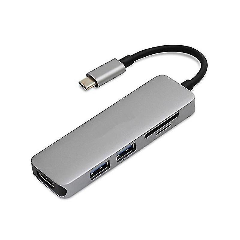 Computer Accessory Sets Type-c Type C Hub Usb C Usb3.1 Hub With Hdmi 5 In 1 Combo Hub With 2 Usb3.0 Ports Sd Tf Card Reader
